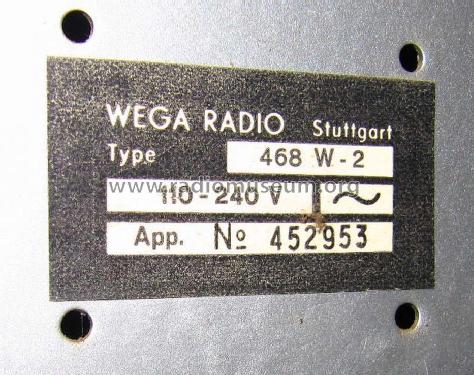 Lux 53 468W2; Wega, (ID = 903803) Radio