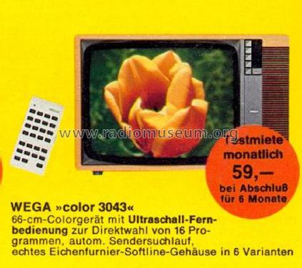 Wegacolor 3043; Wega, (ID = 1762881) Télévision