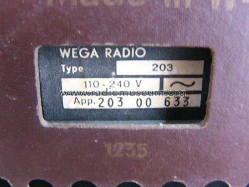 Fox 203; Wega, (ID = 1804591) Radio