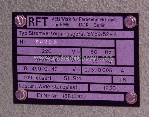 Stromversorgungsgerät SV59/52-4; Werk für (ID = 1333021) Power-S
