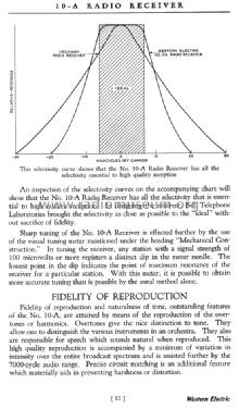 10-A Receiver ; Western Electric (ID = 846897) Radio