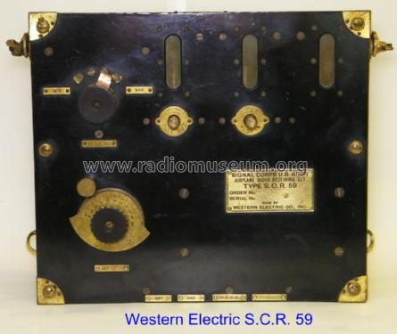 SCR 59 Airplane Radio Receiving Set; Western Electric (ID = 1037870) Mil Re