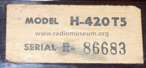 H-420T5 Ch= V-2157-13; Westinghouse El. & (ID = 2074169) Radio