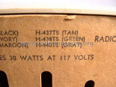 H-437T5 Ch= V-2189-2; Westinghouse El. & (ID = 389481) Radio