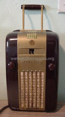 'Little Jewel' 'Refrigerator' H127 ; maroon; Westinghouse El. & (ID = 1209822) Radio