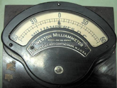 Milliammeter 269; Weston Electrical (ID = 646261) Equipment