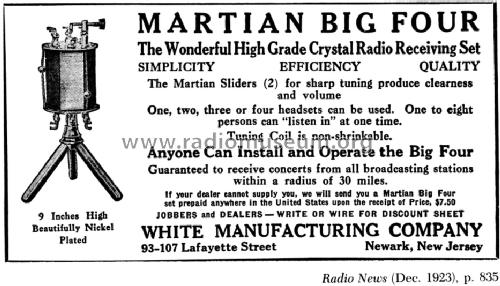 Martian Big Four ; White Manufacturing (ID = 1711030) Crystal