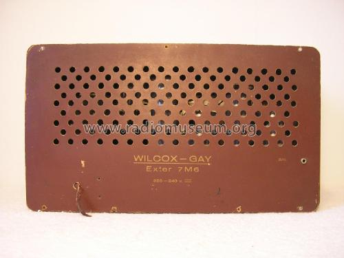 Exter 7M6; Wilcox-Gay Corp.; (ID = 1979823) Radio