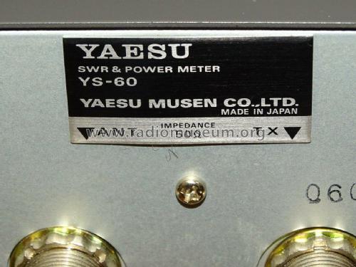 SWR & Power Meter YS-60; Yaesu-Musen Co. Ltd. (ID = 2718645) Amateur-D