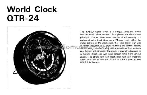 World Clock QTR-24; Yaesu-Musen Co. Ltd. (ID = 2840887) Misc