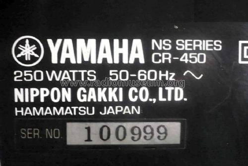 Natural Sound Stereo Receiver CR-450; Yamaha Co.; (ID = 1201626) Radio