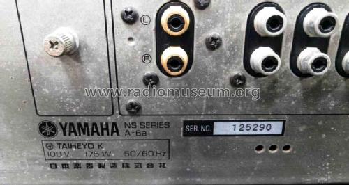 Natural Sound Stereo Amplifier A-6a; Yamaha Co.; (ID = 2594738) Ampl/Mixer