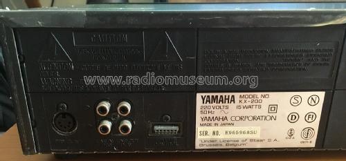Natural Sound Stereo Cassette Deck KX-200; Yamaha Co.; (ID = 2852828) R-Player