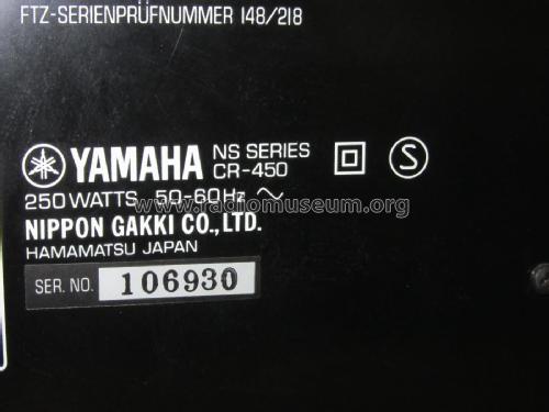Natural Sound Stereo Receiver CR-450; Yamaha Co.; (ID = 1946919) Radio