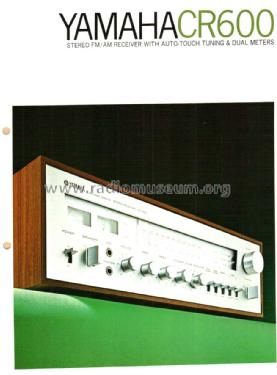 Natural Sound Stereo Receiver CR-600; Yamaha Co.; (ID = 1651686) Radio