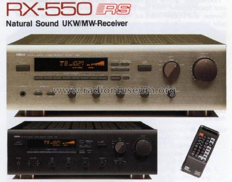 Natural Sound UKW/MW Stereo Receiver RX-550; Yamaha Co.; (ID = 1063469) Radio