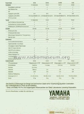 Stereo Receiver RX-S70; Yamaha Co.; (ID = 1773883) Radio