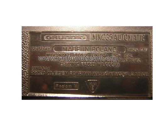 Automatic Kassettenrecorder Grundig MK235; Unitra ZRK, Zaklady (ID = 292592) R-Player