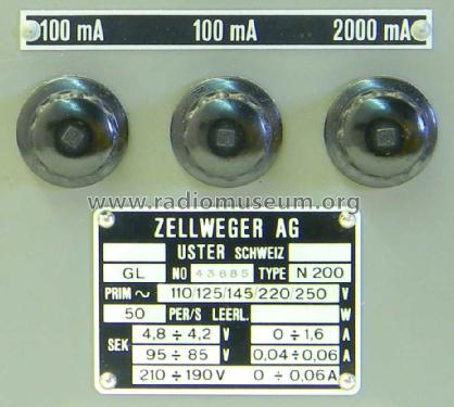 N-200; Zellweger AG; Uster (ID = 1283126) Power-S