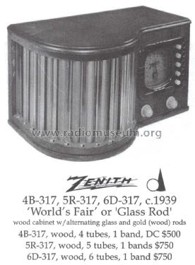 5R317 The World´s Fair Special 5-R-317 Ch=5528; Zenith Radio Corp.; (ID = 1487080) Radio