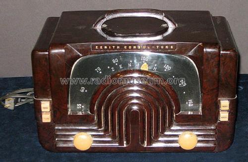 6D615 Consoltone, Boomerang dial Ch=6B05; Zenith Radio Corp.; (ID = 1808517) Radio