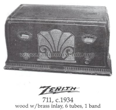 711 Ch= 2052; Zenith Radio Corp.; (ID = 1487453) Radio