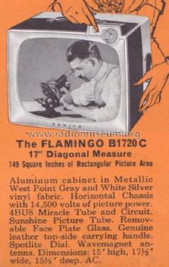 B1720CU Ch= 15B20U; Zenith Radio Corp.; (ID = 1934006) Television