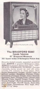 B3007E Ch= 17B20Q; Zenith Radio Corp.; (ID = 1940196) Television