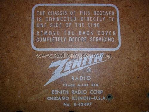 B728C Ch= 7A03; Zenith Radio Corp.; (ID = 2160650) Radio