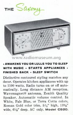 C520V 'The Saxony' Ch= 5C09; Zenith Radio Corp.; (ID = 2033198) Radio