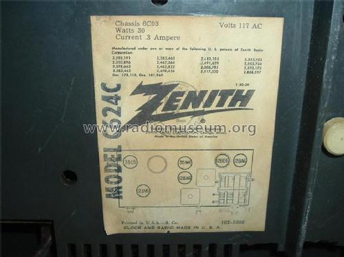 C624C Empress CH= 6C03; Zenith Radio Corp.; (ID = 265781) Radio