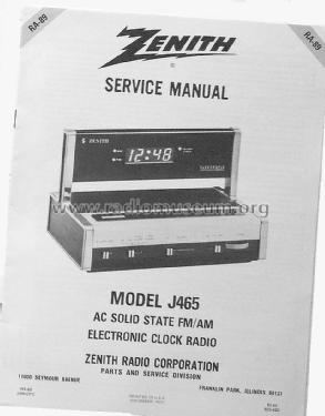 J465W; Zenith Radio Corp.; (ID = 1517026) Radio