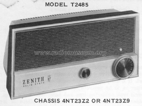 T2485A Ch= 4NT23Z9; Zenith Radio Corp.; (ID = 1237598) Radio