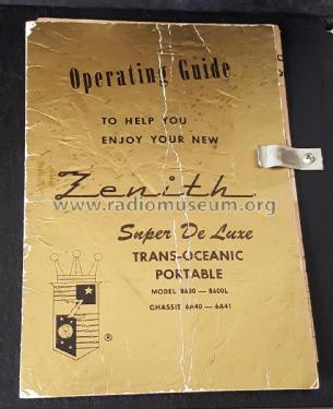 Trans-Oceanic B600 Ch=6A40; Zenith Radio Corp.; (ID = 2424747) Radio