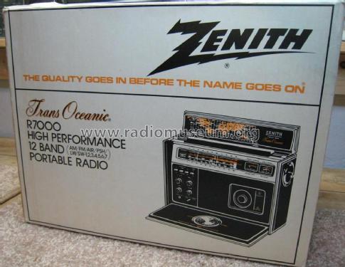 Trans-Oceanic R-7000 Ch= 2WKR70; Zenith Radio Corp.; (ID = 2040428) Radio