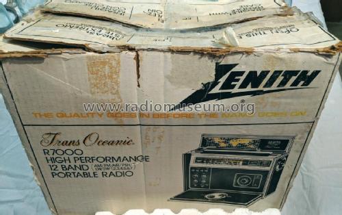 Trans-Oceanic R-7000 Ch= 2WKR70; Zenith Radio Corp.; (ID = 2220142) Radio