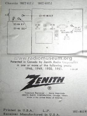 Trans-Oceanic Royal 1000D 9AT40 & 9AT41Z2; Zenith Radio Corp.; (ID = 2623982) Radio