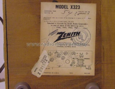 X 323M ; Zenith Radio Corp.; (ID = 271592) Radio