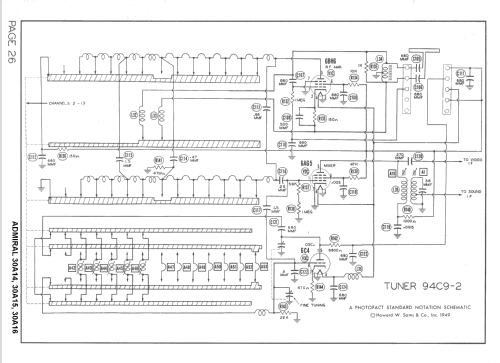 30A16 Ch= 30A1; Admiral brand (ID = 1505160) Television