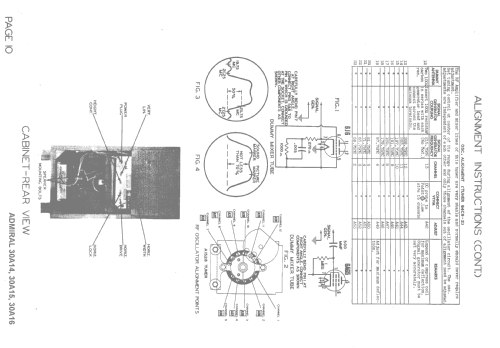 30A16 Ch= 30A1; Admiral brand (ID = 1505170) Television