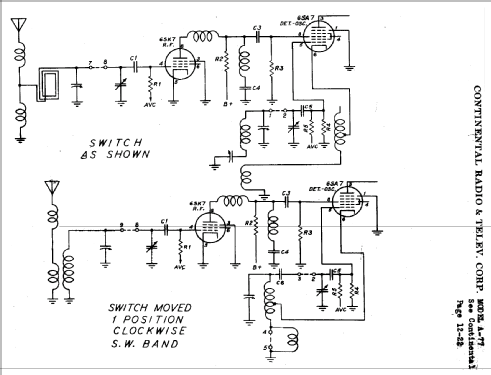 56-A77 ; Admiral brand (ID = 465952) Radio