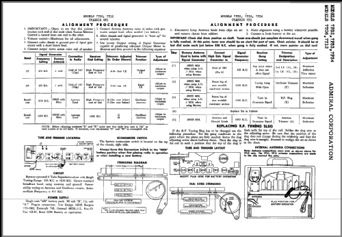 7P33 Ch= 5H1; Admiral brand (ID = 416736) Radio