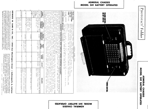 7P34 Ch= 5H1; Admiral brand (ID = 899320) Radio