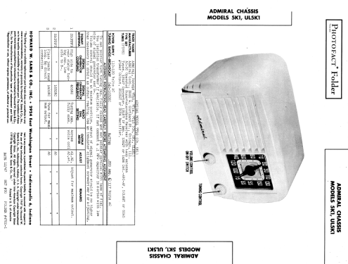 7T15 Ch= 5K1 ; Admiral brand (ID = 915864) Radio