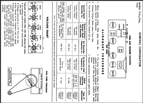 7T15 Ch= 5K1 ; Admiral brand (ID = 1541041) Radio