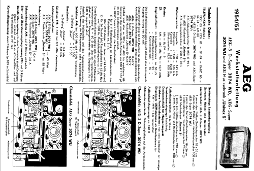 3074WU; AEG Radios Allg. (ID = 1406859) Radio