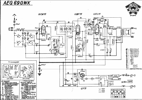 AEG-Super 69GWK; AEG Radios Allg. (ID = 811622) Radio