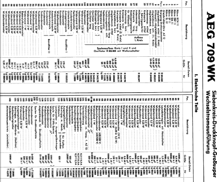 AEG-Super 709WK; AEG Radios Allg. (ID = 207293) Radio