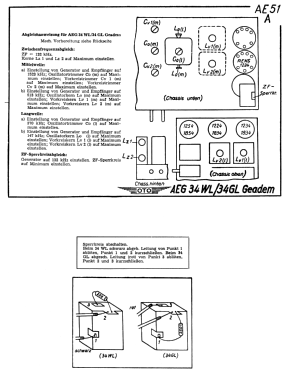 Super-Geadem 34WL = 34WS; AEG Radios Allg. (ID = 2949088) Radio