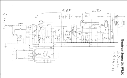 Super-Geatron 34WLK ; AEG Radios Allg. (ID = 5973) Radio